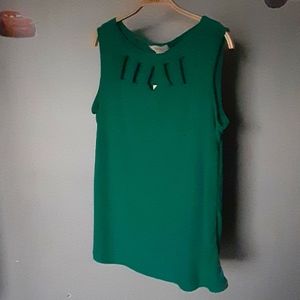 Dark green diana belle top